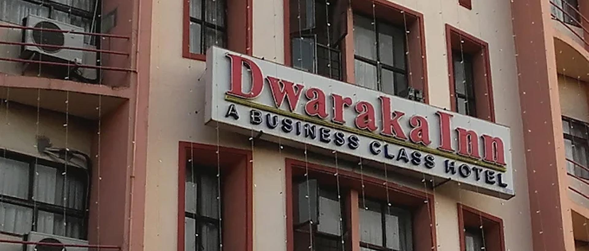 Hotel exterior of Dwaraka Inn